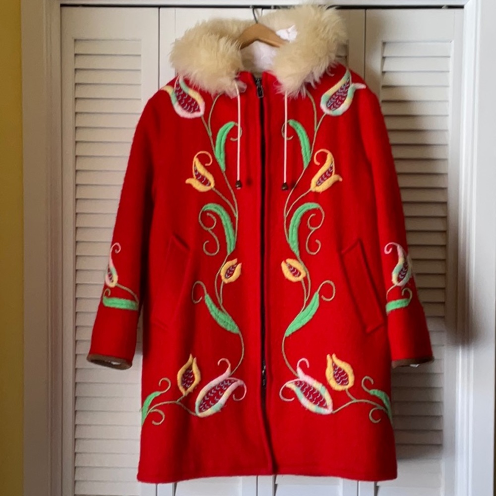 Vintage Hudson’s Bay Wool Coat, size 14, good condition, WARM, beautiful.
